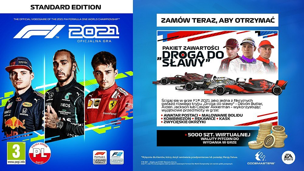 F1 2021 Gra konsola komputer najlepsza wyścigi formuła jeden