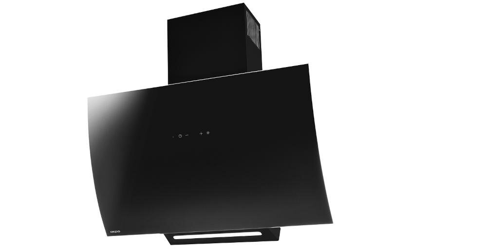 AKPO-WK-9-Clarus-Pro-60 kominowy funkcjonalny elegancki kuchenne wnętrze wyciąg pochłaniacz prędkość praca oświetlenie ledowe sterowanie elektroniczne pilot timer wyłącznik czasowy