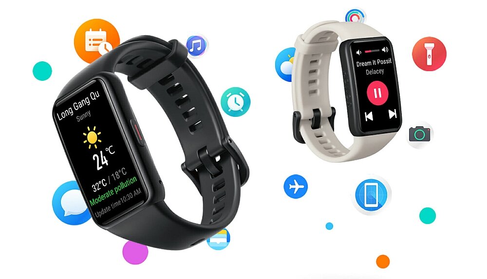 Smartband HONOR Band 6 pomiar zdrowie czujniki opaska ekran bateria sport ćwiczenia