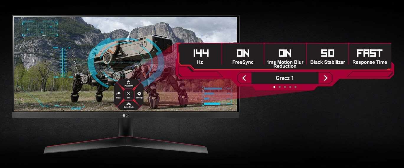 Монитор LG UltraWide 29WP60G-B 29 2560x1080px IPS 1 мс - режимы