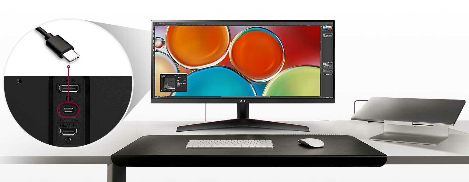 Монитор LG UltraWide 29WP60G-B 29 2560x1080px IPS 1 мс — USB Type-C