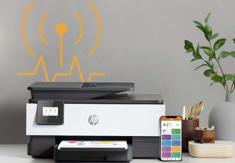 Urządzenie wielofunkcyjne HP OfficeJet 8012e  - Bezprzewodowa praca urządzenia 