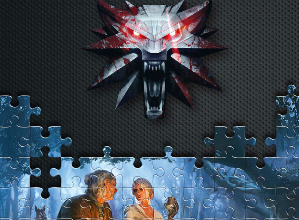 CENEGA-Wiedzmin wiedzmin geralt podróż szarowłosa dziewczyna motyw seria elementy układanka