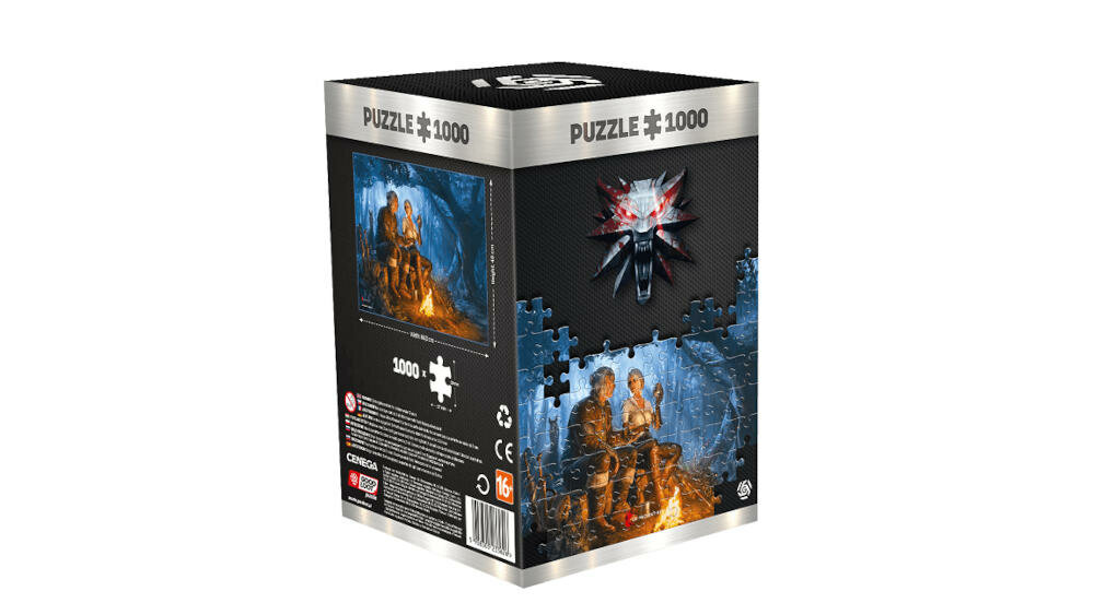 CENEGA-Wiedzmin puzzle staranność detal technologia druk unikatowa kolekcja kolorystyka odporność efekt płótno odbijanie światło