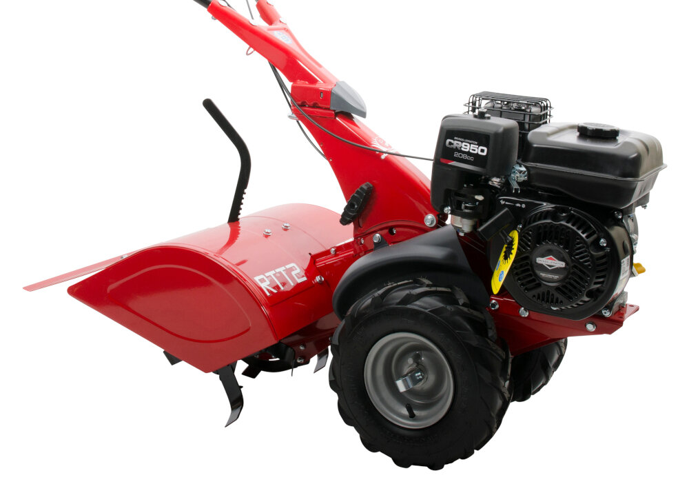 Glebogryzarka spalinowa EUROSYSTEMS ES984000025 waga 71 kg obudowa ze stali czerwony kolor