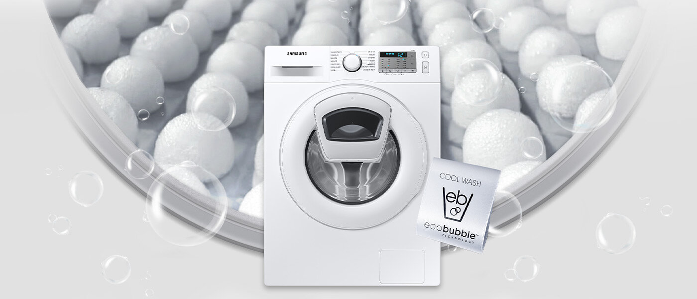 Energooszczędne, skuteczne pranie dzięki EcoBubble™ Energooszczędne, skuteczne pranie dzięki EcoBubble™