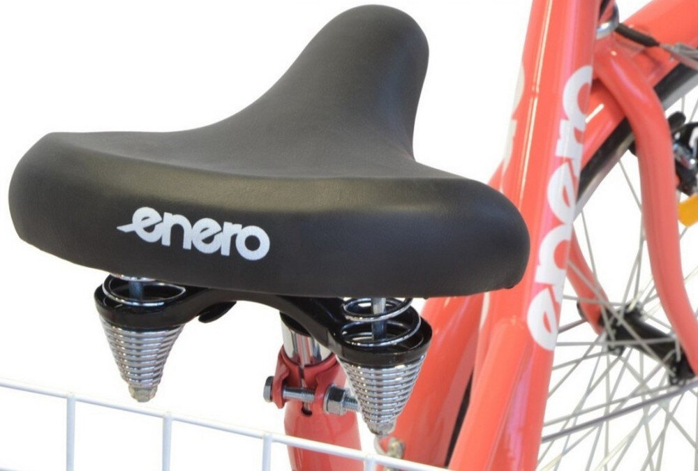 Rower trojkolowy ENERO 587955 1B 24 cale damski Czerwony siodelko
