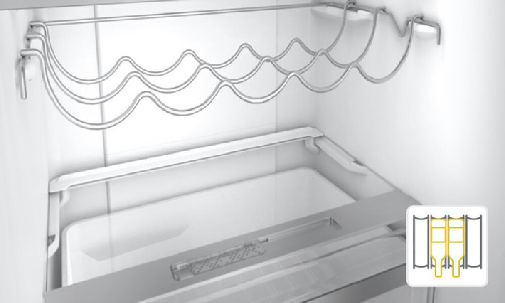 Lodówka WHIRLPOOL W7 931T OX H - Półka na wino