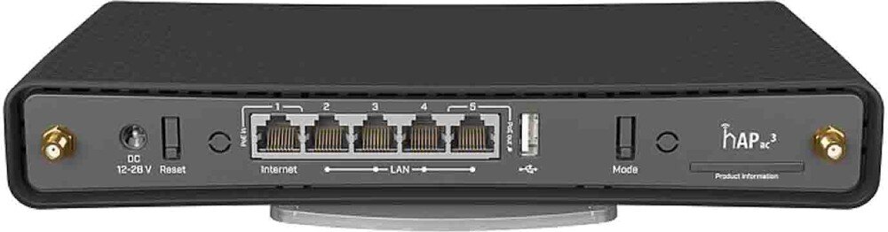 Router MIKROTIK HAP AC3 2.4 / 5 GHz (DualBand) porty Ethernet USB-A zasilanie PoE