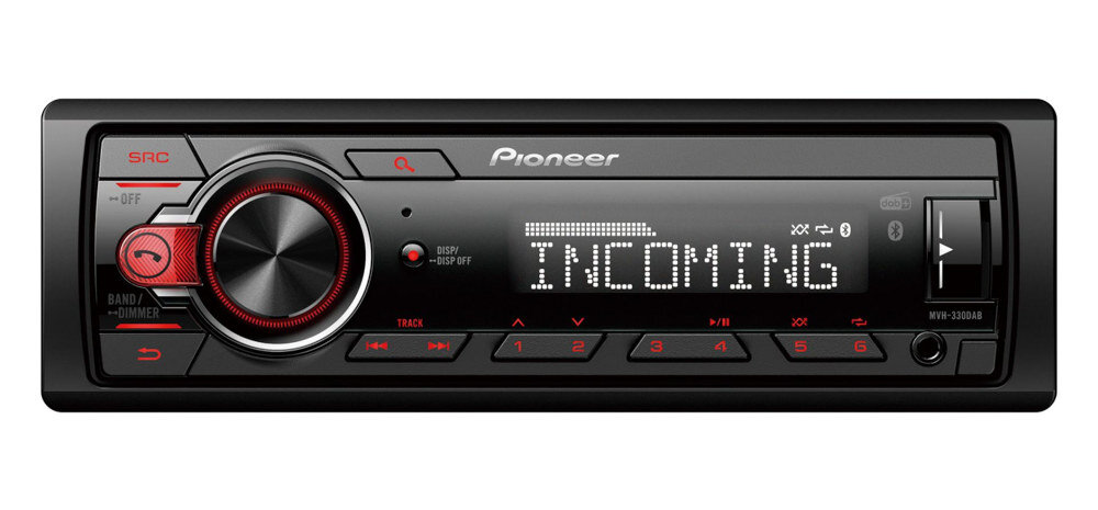 radio samochodowe PIONEER MVH-330DAB - Odtwarzacz samochodowy 1-DIN