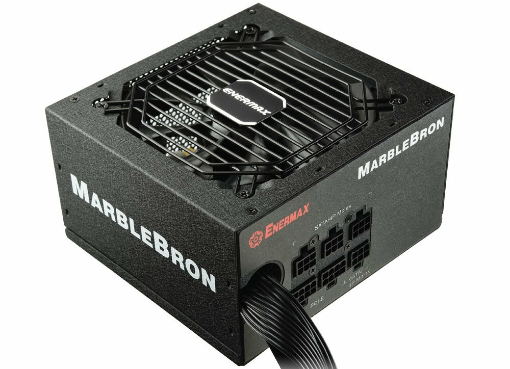 Zasilacz ENERMAX MarbleBron 650W Bronze - Okablowanie pol modularne