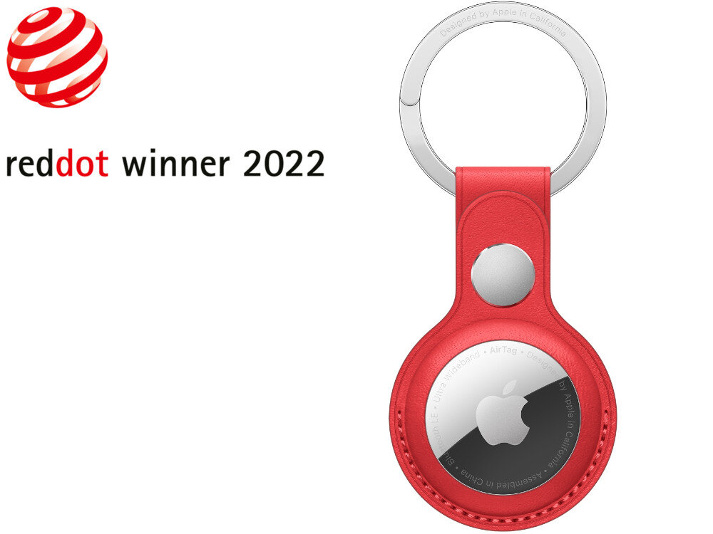 Skórzany brelok APPLE do AirTaga nagroda reddot
