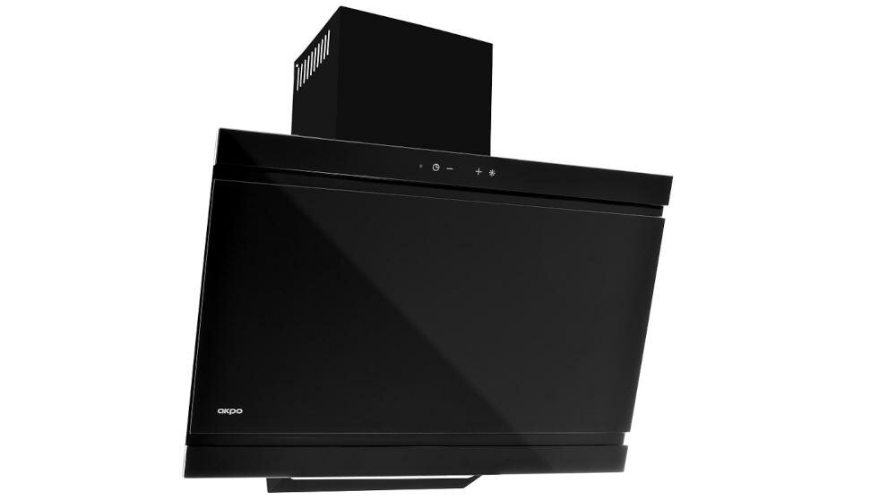 AKPO-WK-9-kastos kominowy funkcjonalny elegancki kuchenne wnętrze wyciąg pochłaniacz prędkość praca oświetlenie ledowe sterowanie dotykowe timer