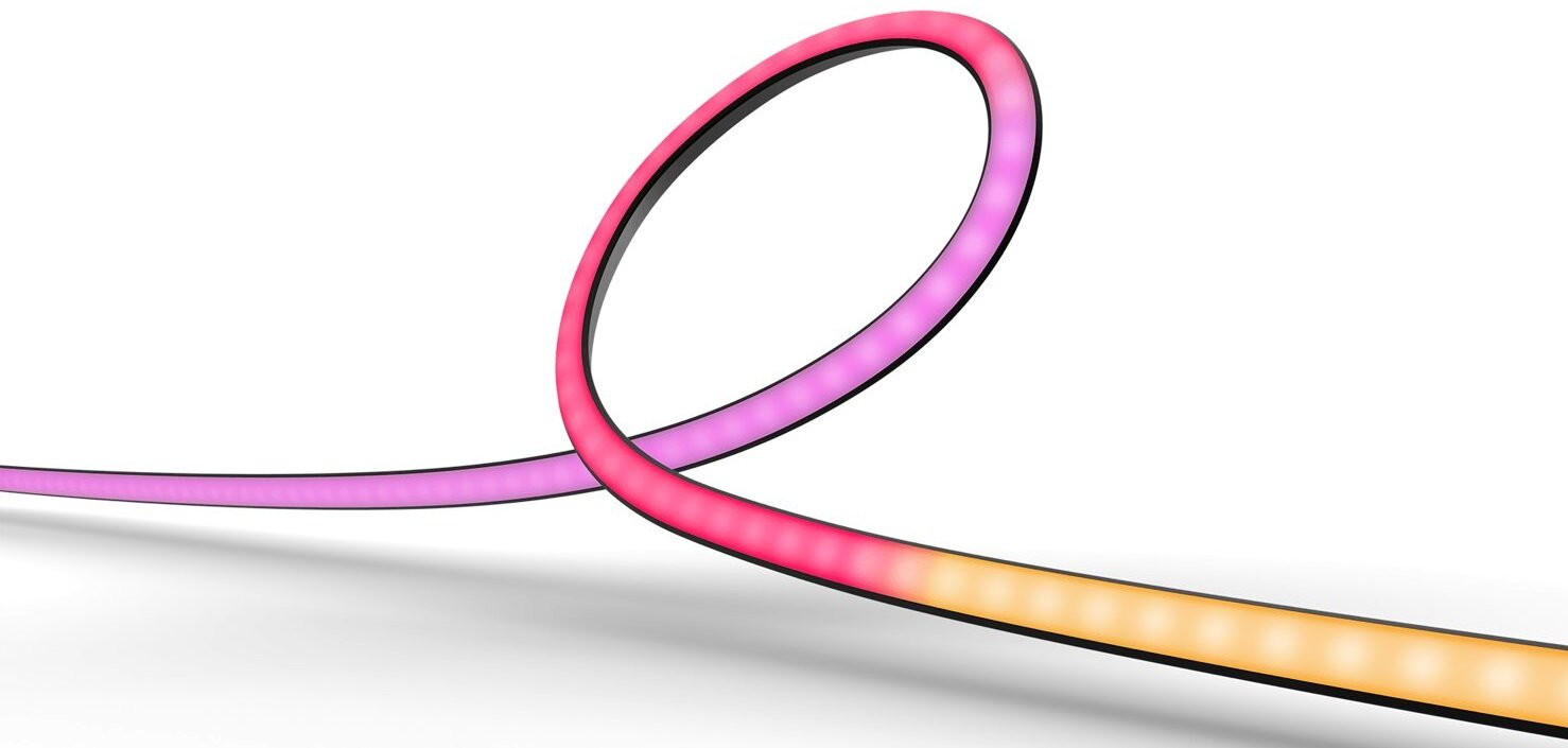 Taśma LED PHILIPS HUE Gradient 75 atmosfera jak w kinie kolorowe światło płynne łączenie kolorów i świateł