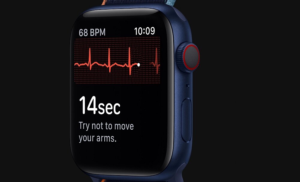 Apple Watch Series 6 ekg praca serca puls serce ciśnienie 