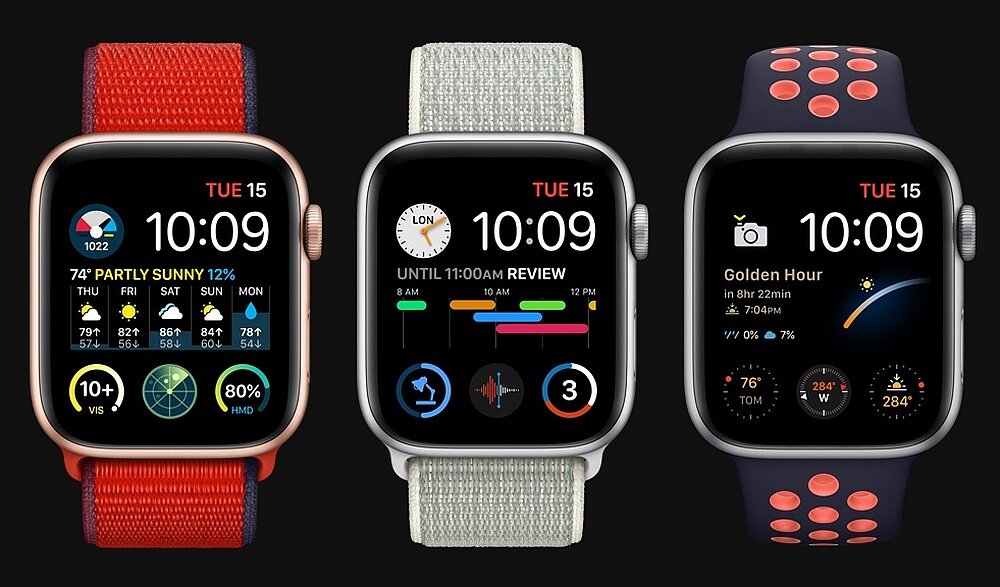 Apple Watch Series 6 ekran wyświetlacz retina always on jasność 