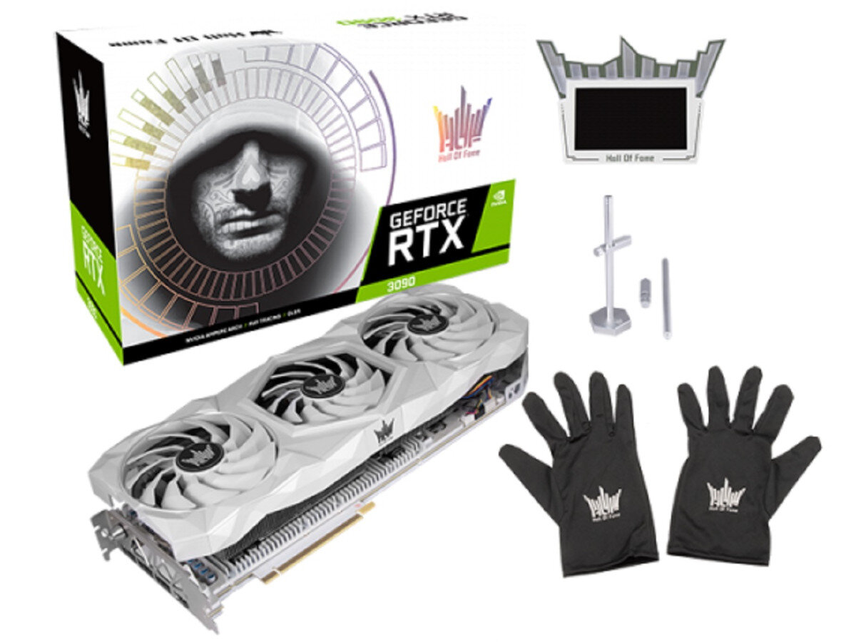 Karta graficzna KFA2 GeForce RTX 3090 HOF Premium 24GB zawartosc