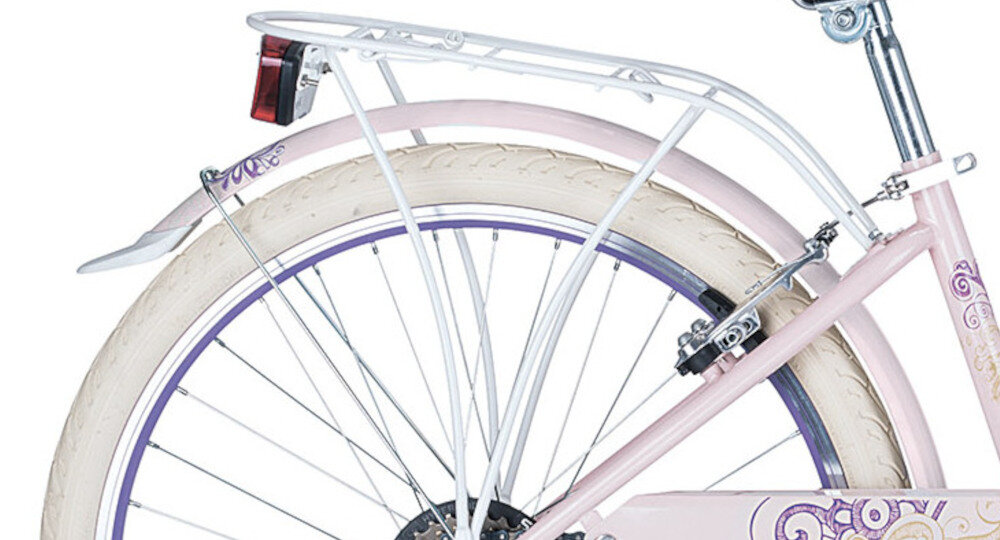 Rower miejski MBM Fleur 24 cale damski bagaznik i koszyk