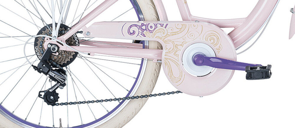 Rower miejski MBM Fleur 24 cale damski hamulce v-brake