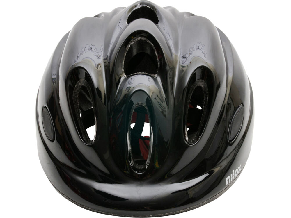 Kask rowerowy NILOX LED Czarny (rozmiar S/M) regulacja pokrętło pasek