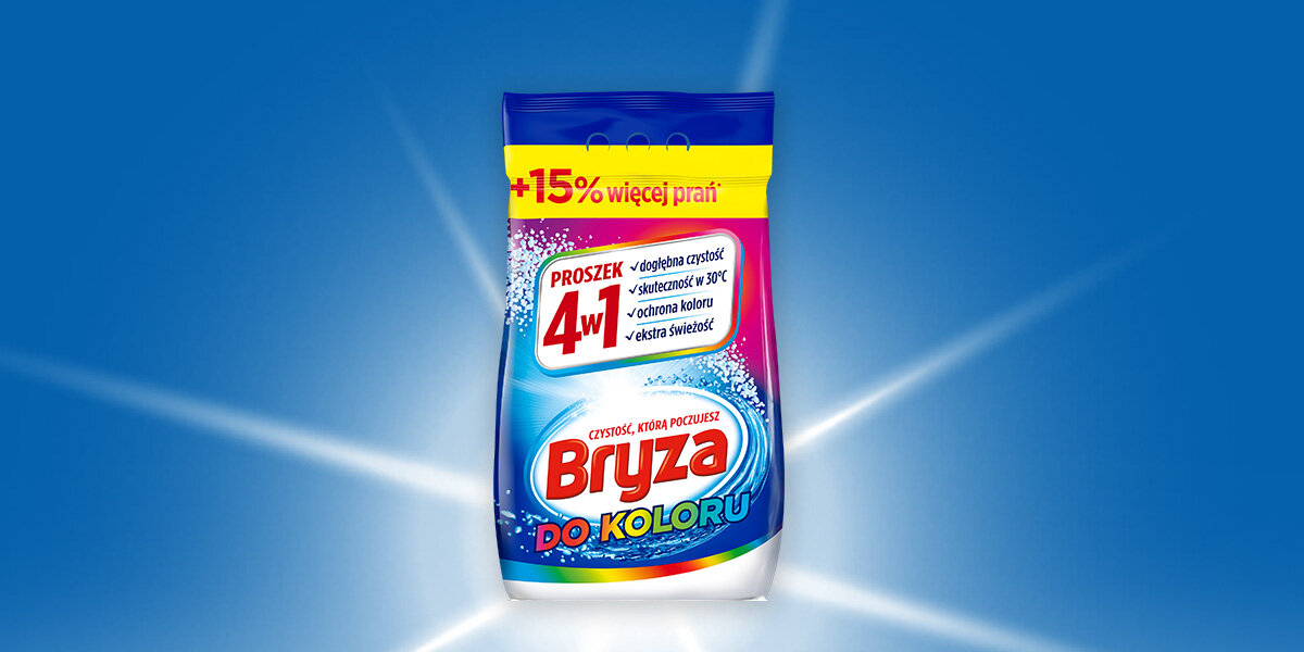 PROSZEK DO PRANIA BRYZA 4W1 COLOR wizualizacja ochrona wzorowe efekty