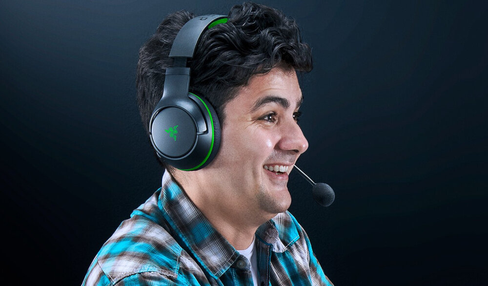 Słuchawki RAZER Kaira Xbox przetworniki pasmo przenoszenia impedancja czułość materiał oddychający wilgoć pot pianka flowknit memory foam