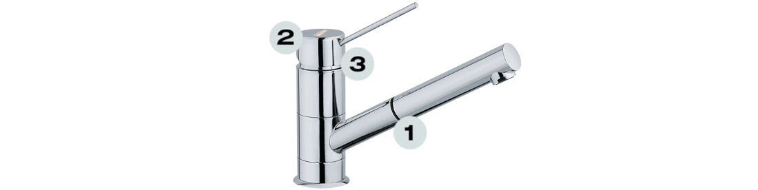 Bateria FRANKE II Sirius Top 115.0476.539 Chrom duży zasięg wylewki funkcjonalna mieszacz wykończenie styl