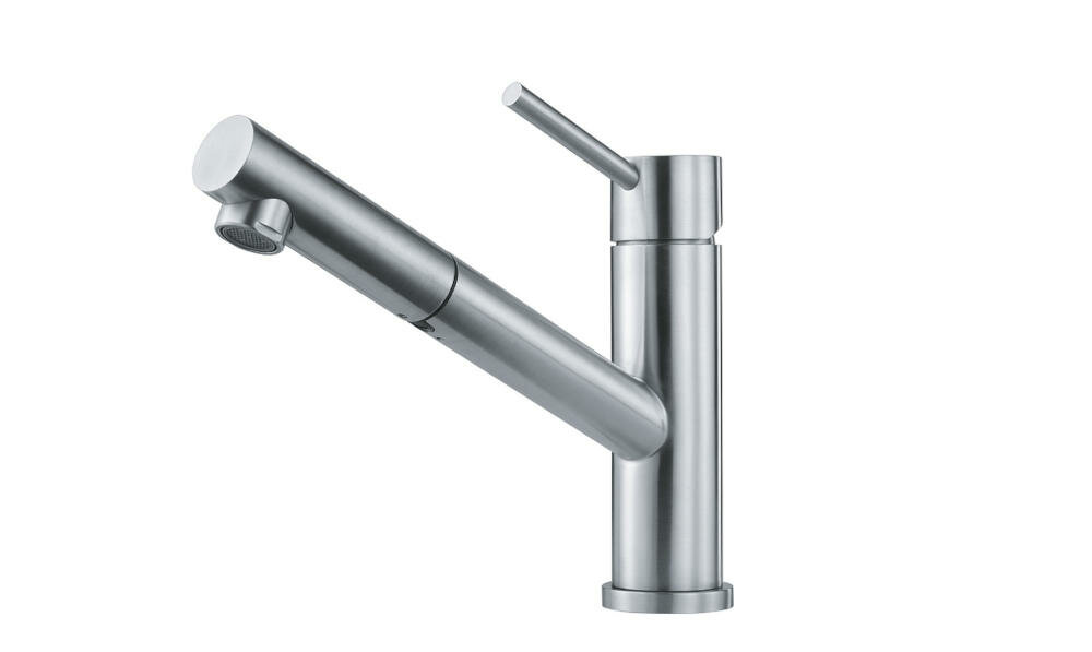 Bateria FRANKE Orbit 115.0569.461 Stal szlachetna Water Saving dwustopniowa głowica redukcja zużycie woda środowisko