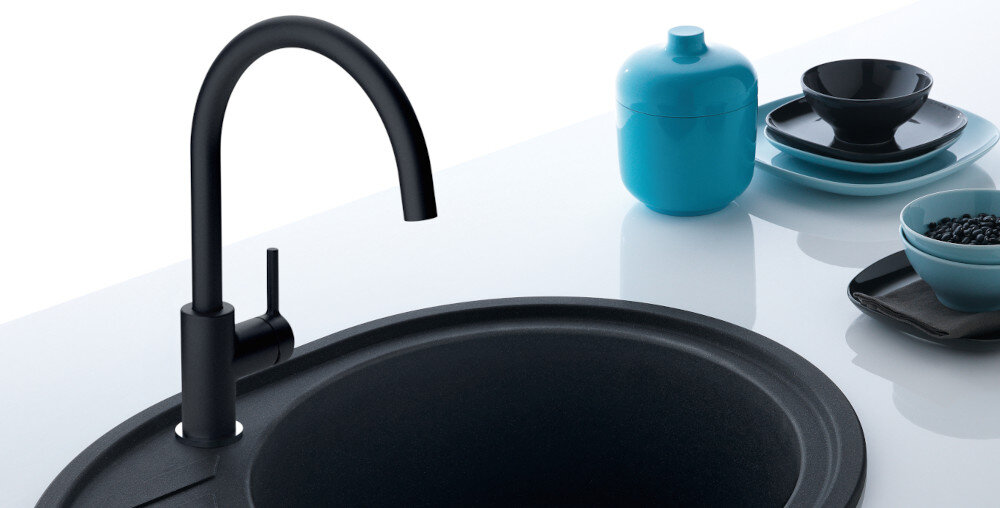 BATERIA KUCHENNA FRANKE LINA XL ONYX 115.0626.020 stojąca wysokociśnieniowa jedna dźwignia ceramiczna głowica