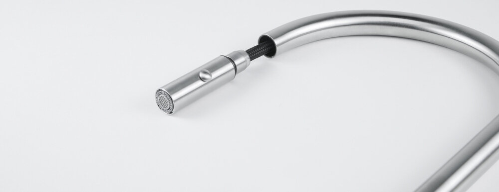 Bateria FRANKE Eos Neo 115.0590.045 Stal szlachetna Wyciągana wylewka wygoda komfort ułatwienie