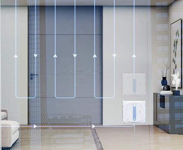 Robot do mycia okien ECOVACS Winbot 920 działanie praca bezprzewodowa