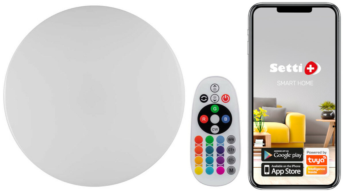Plafon SETTI+ SCL201 Wi-Fi aplikacja