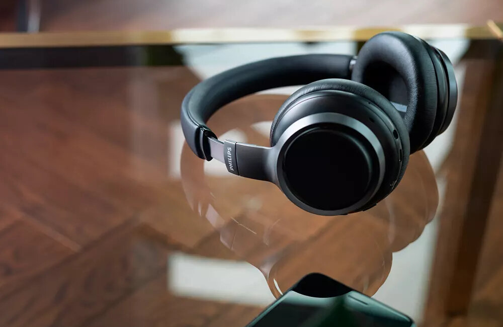 SŁUCHAWKI BLUETOOTH PHILIPS TAH9505BK 00 ANC NAUSZNE CZARNE