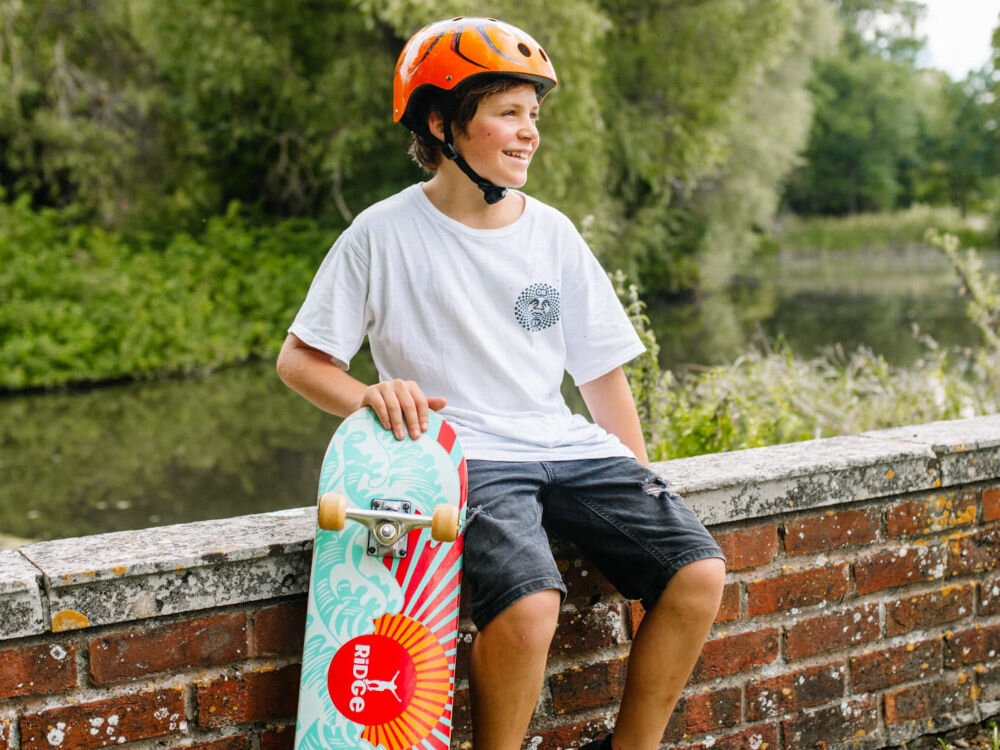 Kask HORNIT Spider Pomarańczowy dla Dzieci (rozmiar S) regulacja rozmiar obwód głowy