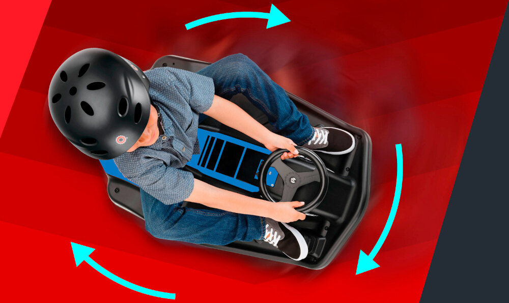 Pojazd do driftu RAZOR Crazy Cart Shift 2.0 25173840 kubełkowe siedzisko zminimalizowane ryzyko urazów u dziecka wytrzymały bezpieczny pojazd