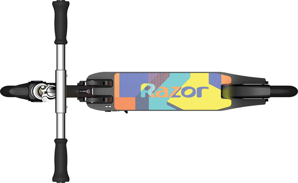 Hulajnoga RAZOR A5 Lux Light Up Light Up Czarno-zielony podest jezdny szeroki antypoślizgowa powierzchnia maksymalne obciążenie do 100 kg