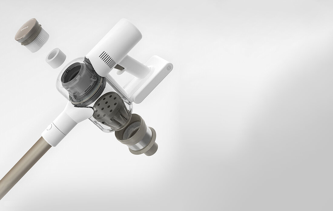 Odkurzacz DREAME V10 Pro 5-stopniowemu systemowi filtracji 12-stozkowy system cyklonowy
