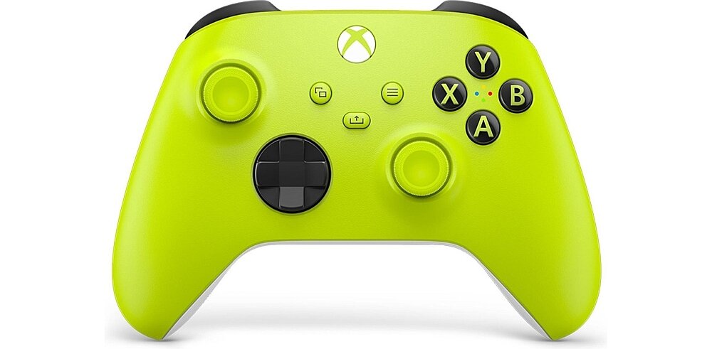 KONTROLER XBOX SERIES X Przewodowy CZARNY widok ogólny przód tył