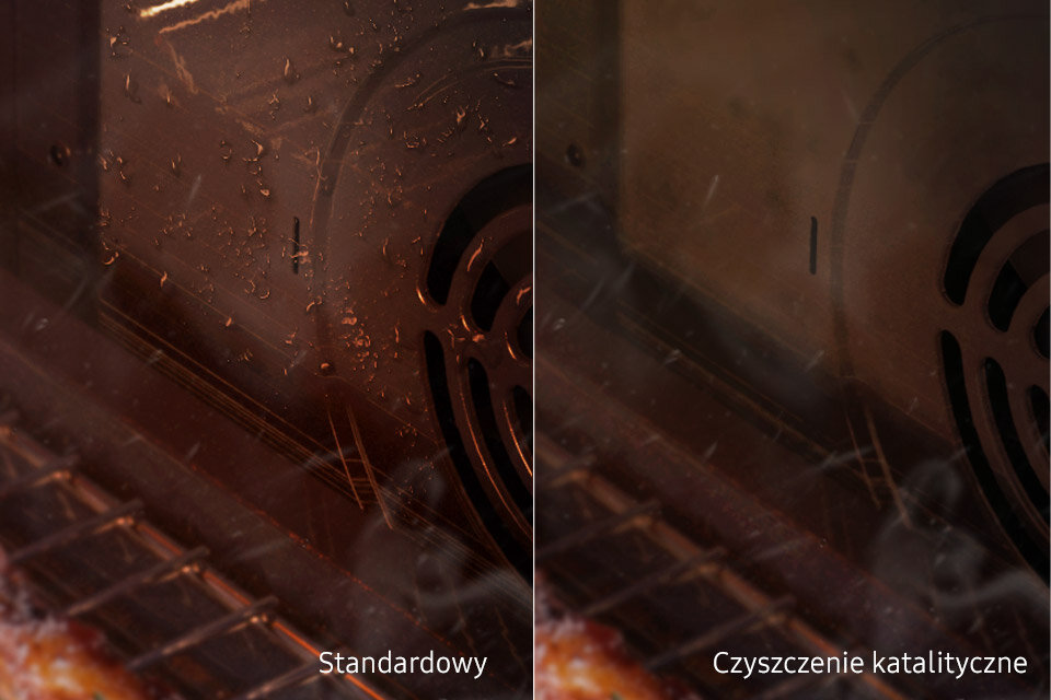 wkłady katalityczne rozpuszczają resztki jedzenia