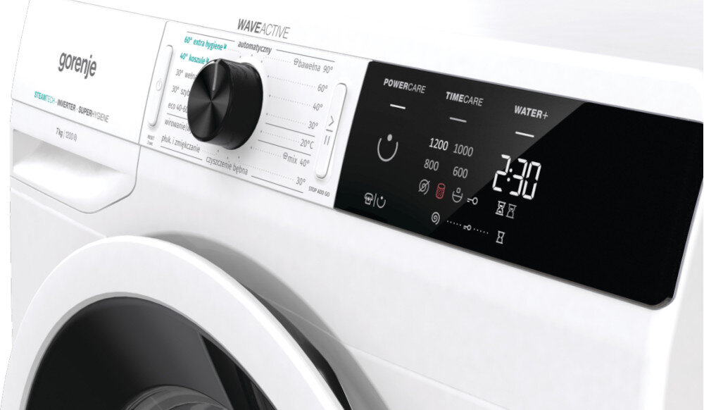 Pralka GORENJE WEI72SBDS zatrzymaj dodaj pranie