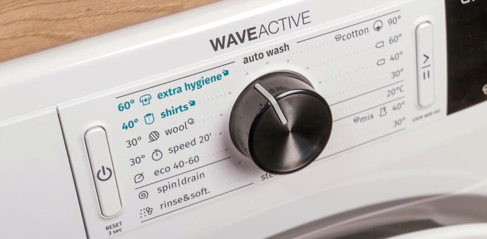 Pralka GORENJE WEI72SBDS 3 kroki interfejs panel sterowanie