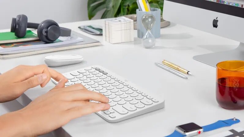 Klawiatura LOGITECH K380 - smukła konstruckja Bluetooth iPhone iPad MacBook Bluetooth iOS
