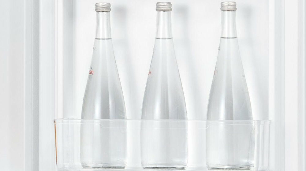 Lodówka MIDEA MDRB369FGF01 Biała półka na butelki