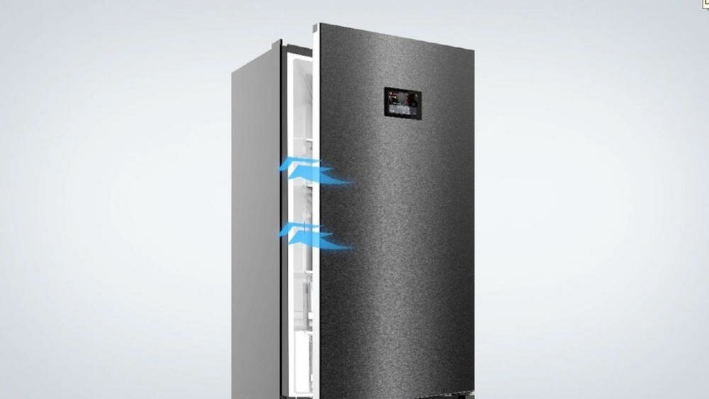 MIDEA-MDRB470MGE22 lodówka domykanie drzwi assist close