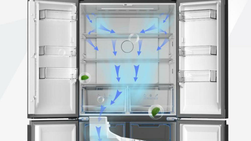 MIDEA-MDRF632FGF28 lodówka obieg powietrze