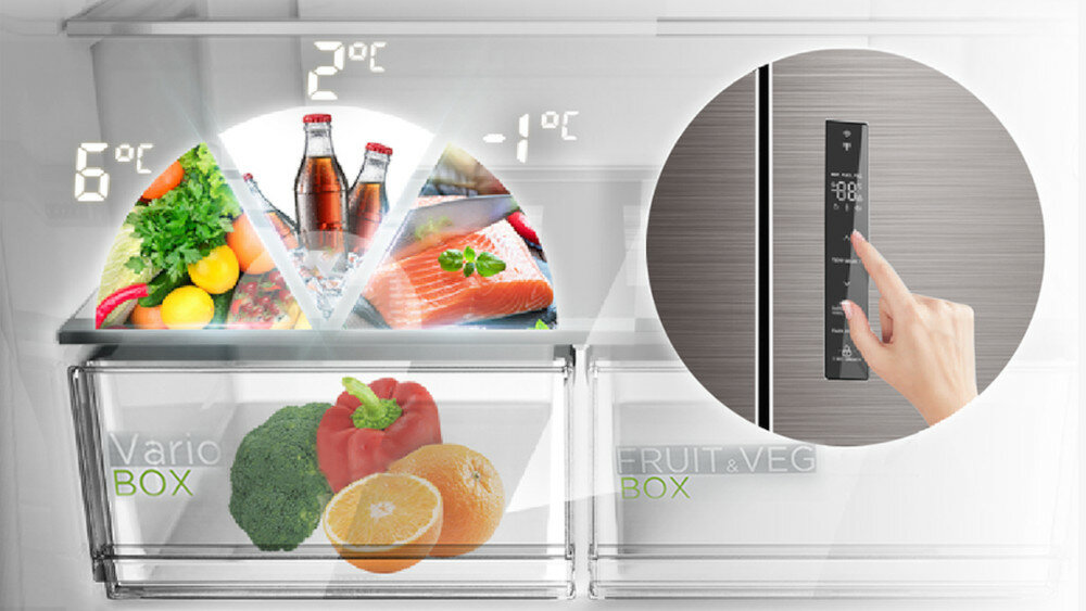 MIDEA-MDRF632FGF28 lodówka strefa vario box