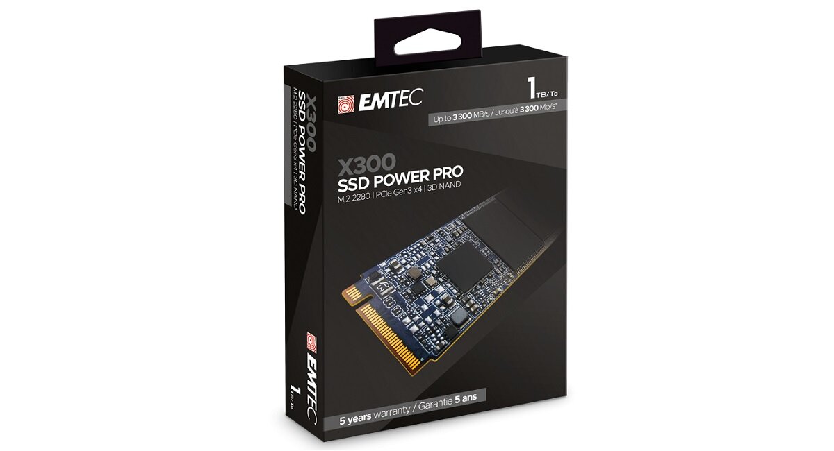 Dysk EMTEC X300 Power Pro Zunifikowane wymiary