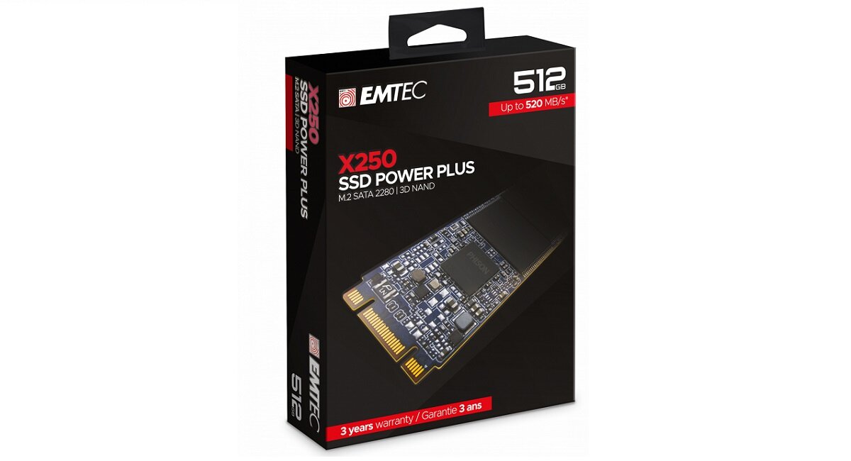 Dysk EMTEC X250 Power Plus Optymalne warunki chłodzenia