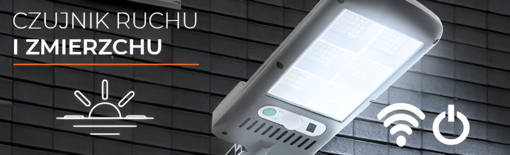 LAMPA SOLARNA LTC LXLL116 czujniki ruchu zmierzchu oszczędna efektywna