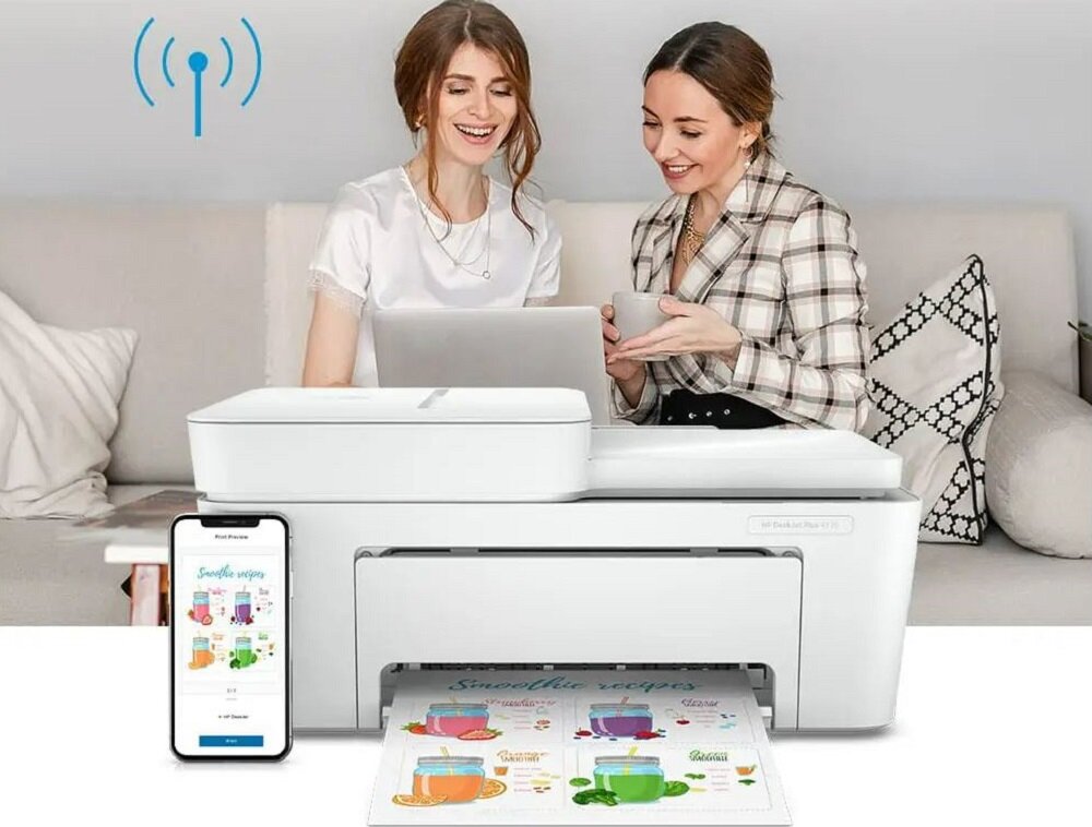 Urządzenie HP DeskJet Plus 4120e - bezprzewodowosc